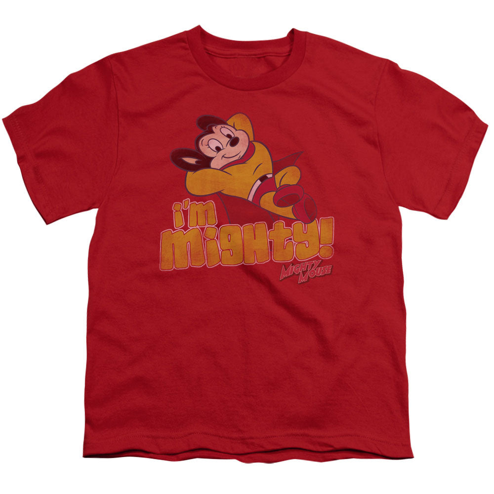 MIGHTY MOUSE/IM MIGHTY - S/S YOUTH 18/1 - RED