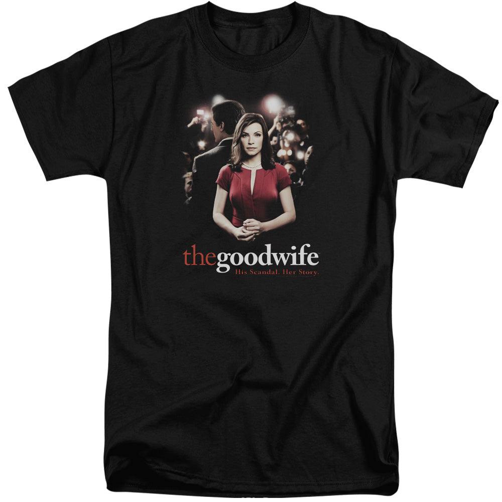 THE GOOD WIFE/BAD PRESS - S/S ADULT TALL 18/1 - BLACK
