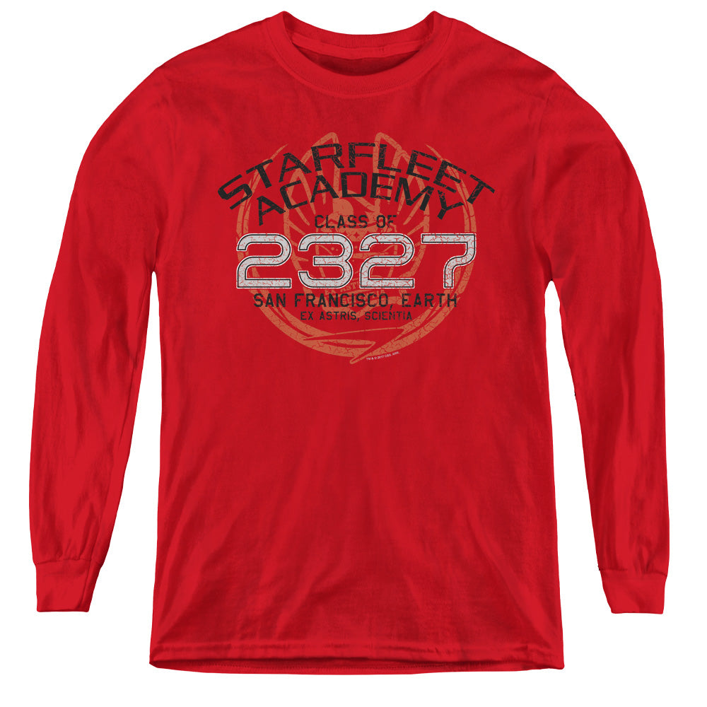 STAR TREK/PICARD GRADUATION - YOUTH LONG SLEEVE TEE - RED