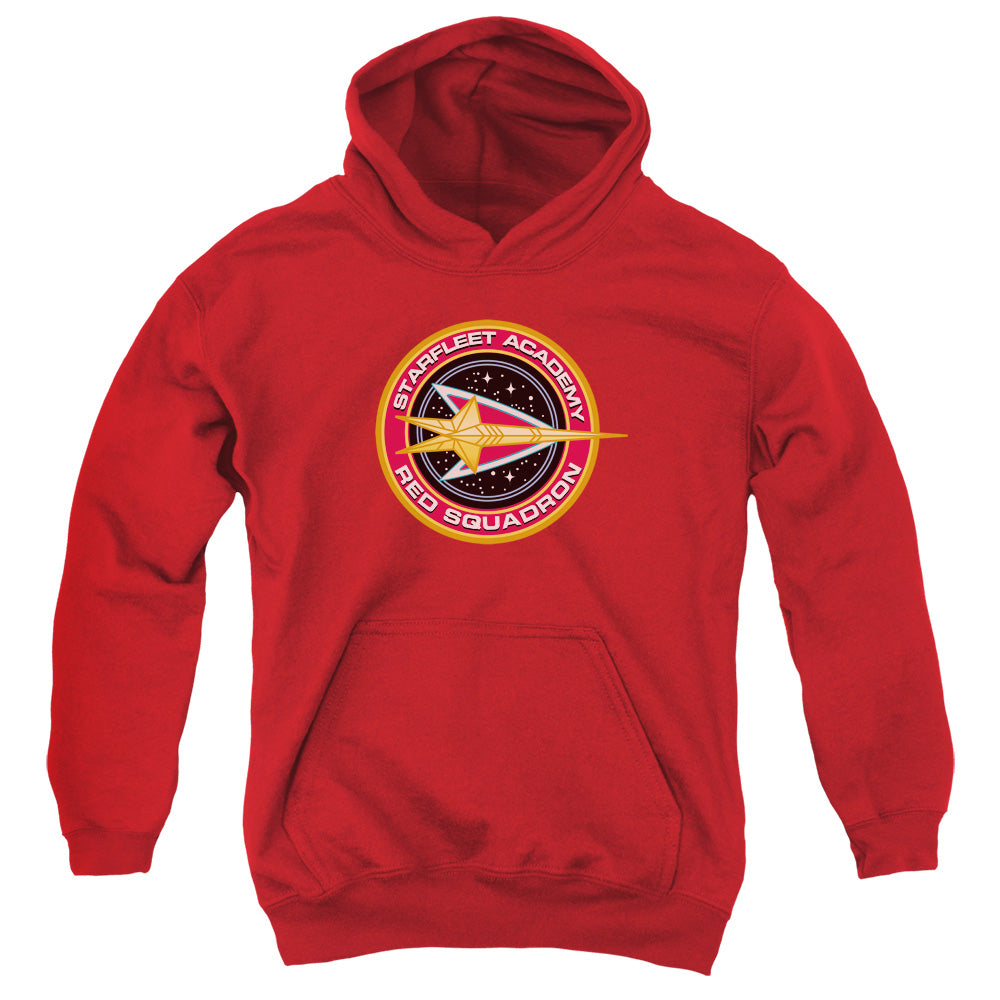 STAR TREK/RED SQUADRON - YOUTH PULLOVER HOODIE - RED