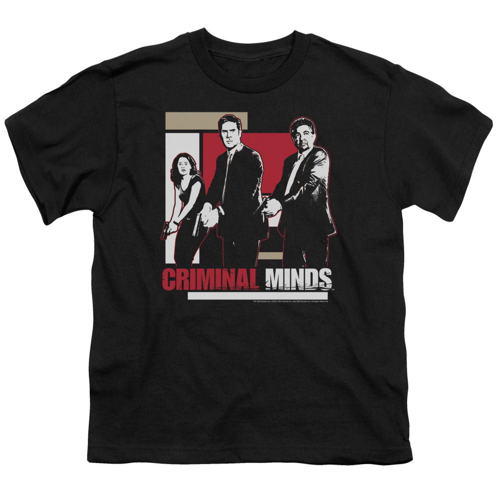 CRIMINAL MINDS/GUNS DRAWN - S/S YOUTH 18/1 - BLACK