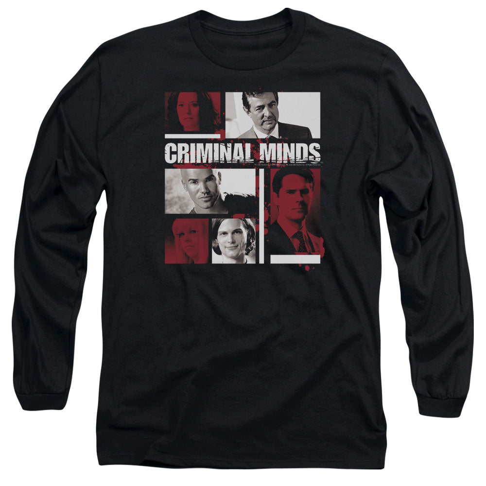 CRIMINAL MINDS/CHARACTER BOXES - L/S ADULT 18/1 - BLACK