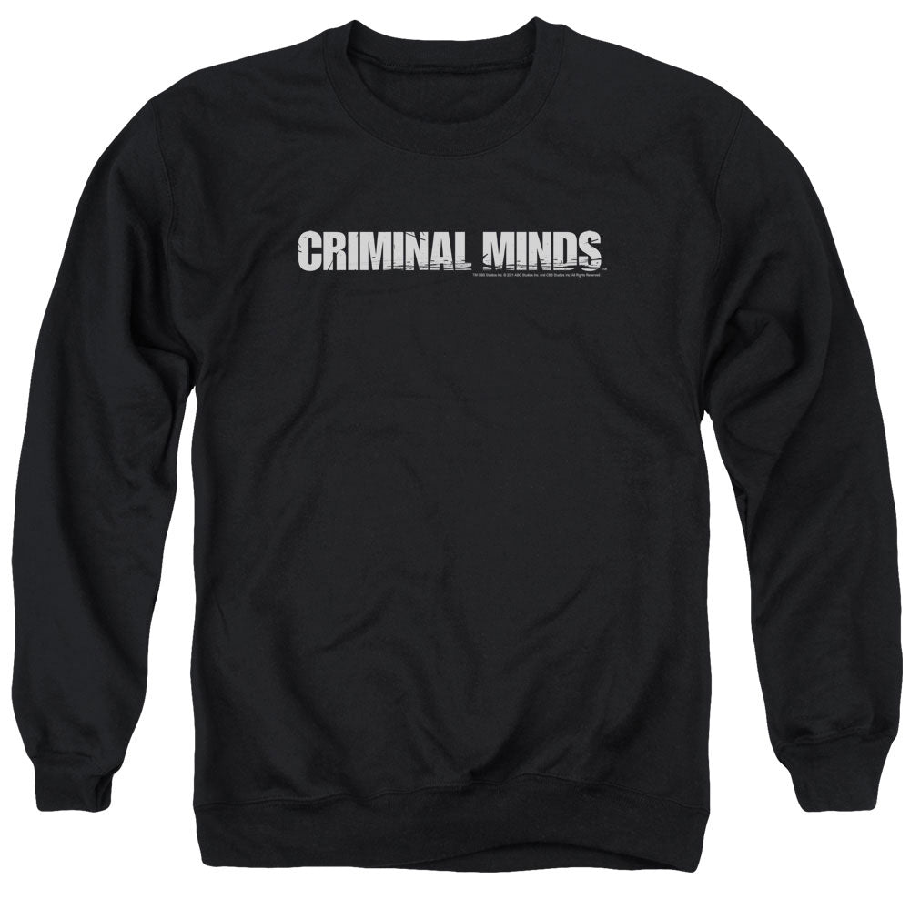 CRIMINAL MINDS/LOGO - ADULT CREWNECK SWEATSHIRT - BLACK