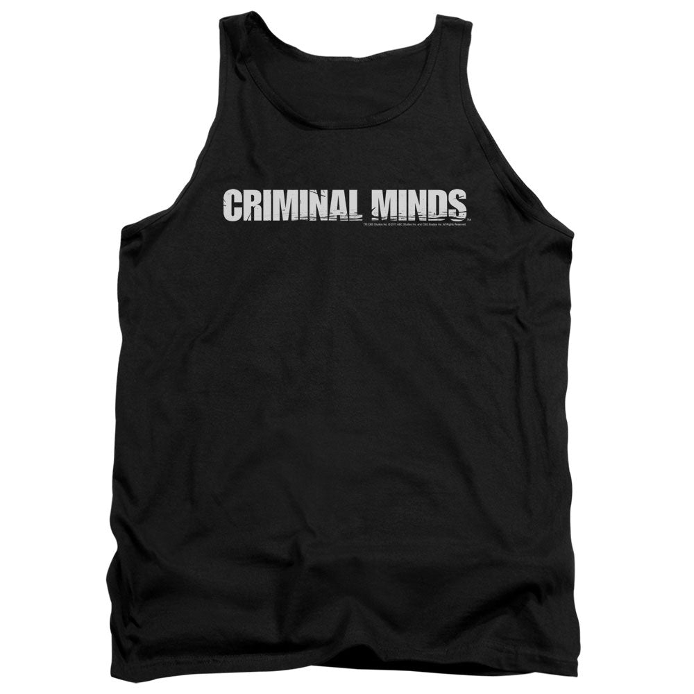 CRIMINAL MINDS/LOGO - ADULT TANK - BLACK