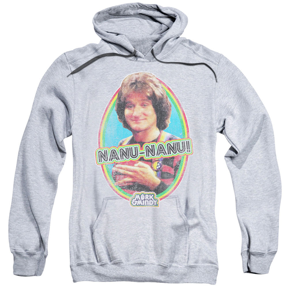 MORK & MINDY/NANU NANU - ADULT PULLOVER HOODIE - ATHLETIC HEATHER