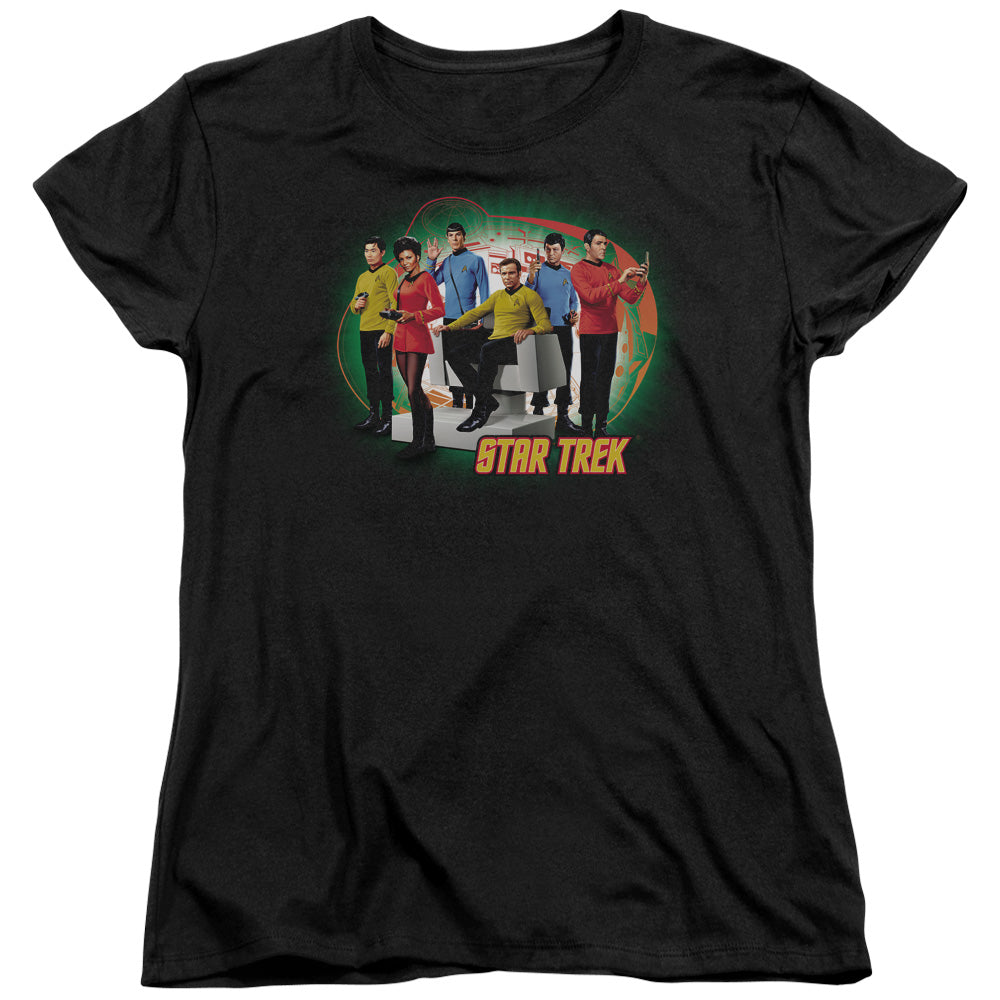 STAR TREK/ENTERPRISES FINEST - S/S WOMENS TEE - BLACK