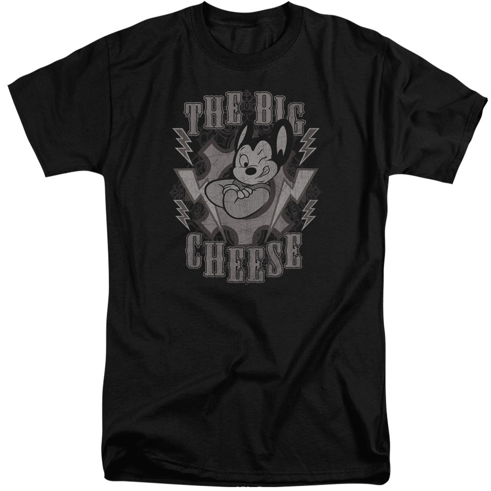 MIGHTY MOUSE/THE BIG CHEESE - S/S ADULT TALL 18/1 - BLACK