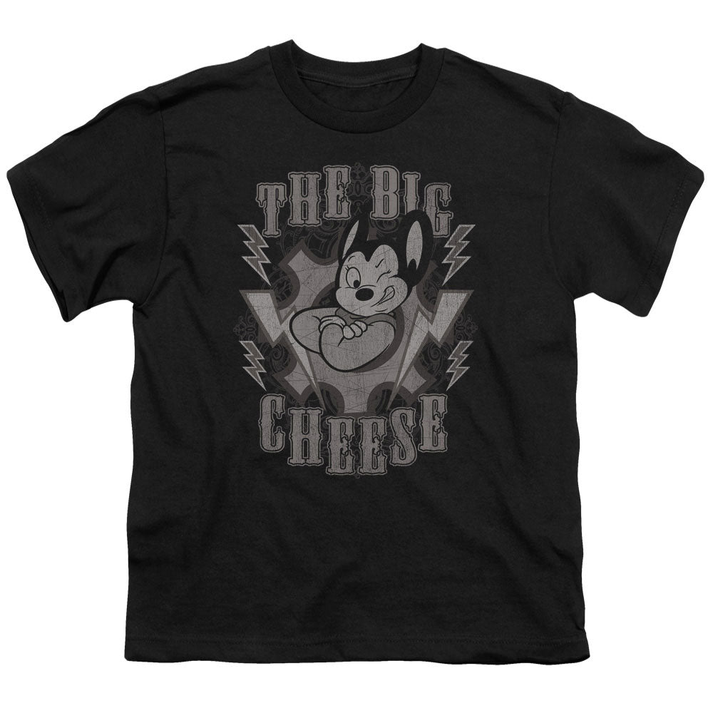 MIGHTY MOUSE/THE BIG CHEESE - S/S YOUTH 18/1 - BLACK