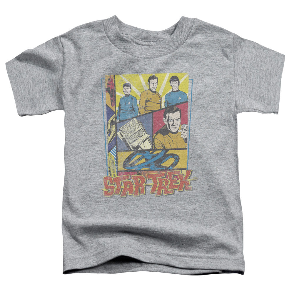 STAR TREK/VINTAGE COLLAGE - S/S TODDLER TEE - ATHLETIC HEATHER
