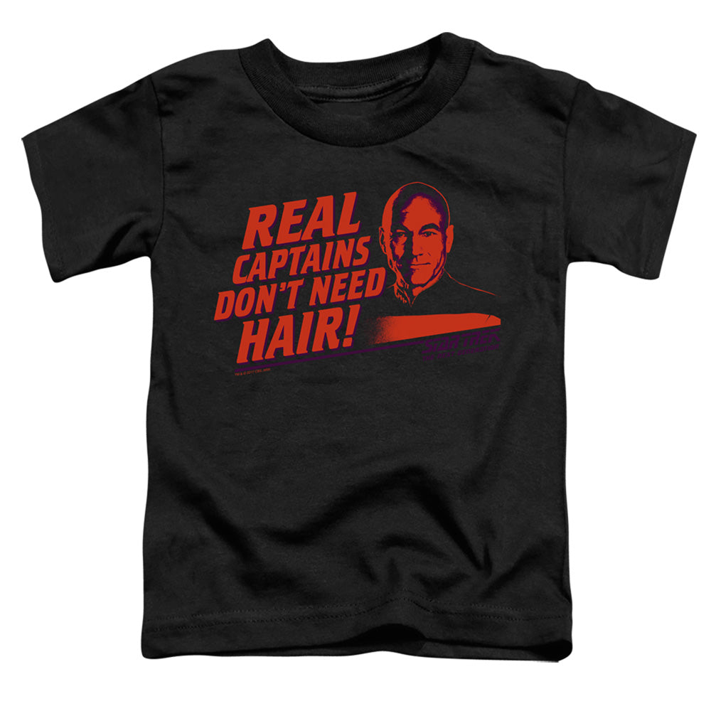 STAR TREK/REAL CAPTAIN - S/S TODDLER TEE - BLACK