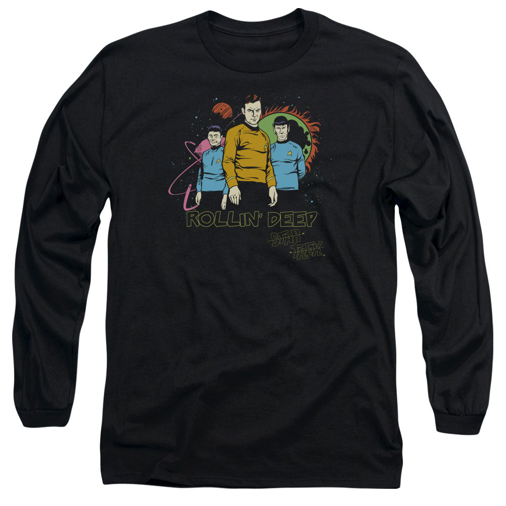 STAR TREK/ROLLIN DEEP - L/S ADULT 18/1 - BLACK