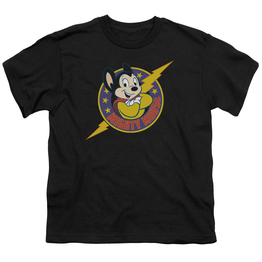 MIGHTY MOUSE/MIGHTY HERO - S/S YOUTH 18/1 - BLACK