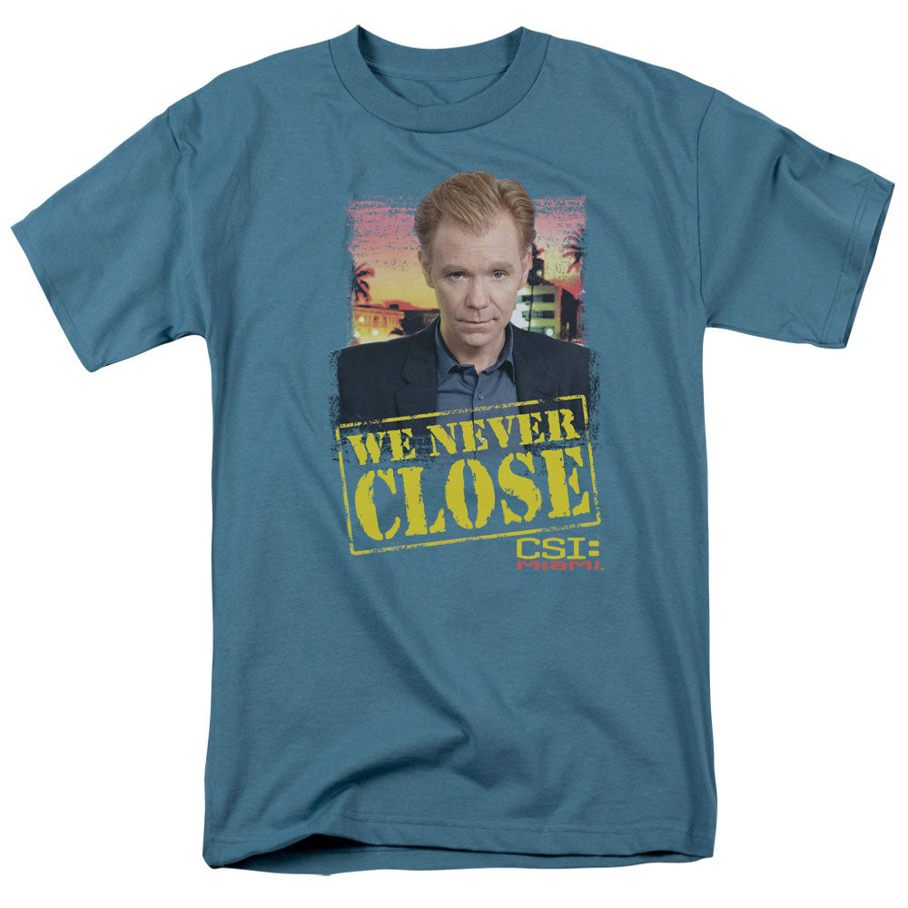 CSI:MIAMI/NEVER CLOSE - S/S ADULT 18/1 - SLATE