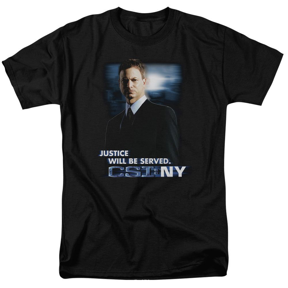 CSI:NY/JUSTICE SERVED - S/S ADULT 18/1 - BLACK