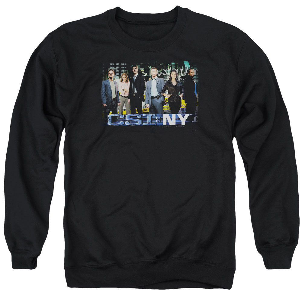 CSI NY/CAST - ADULT CREWNECK SWEATSHIRT - BLACK