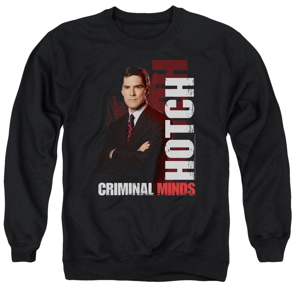 CRIMINAL MINDS/HOTCH - ADULT CREWNECK SWEATSHIRT - BLACK