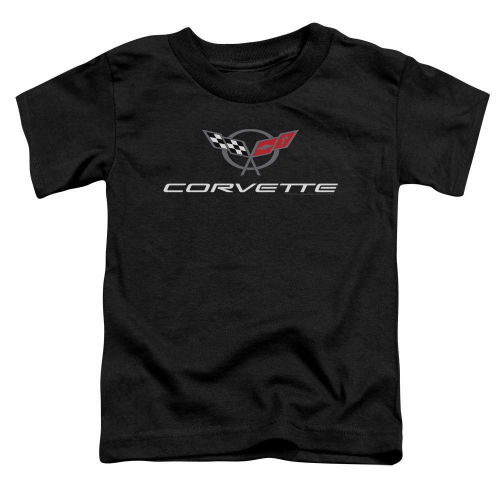 CHEVROLET/CORVETTE MODERN EMBLEM - S/S TODDLER TEE - BLACK