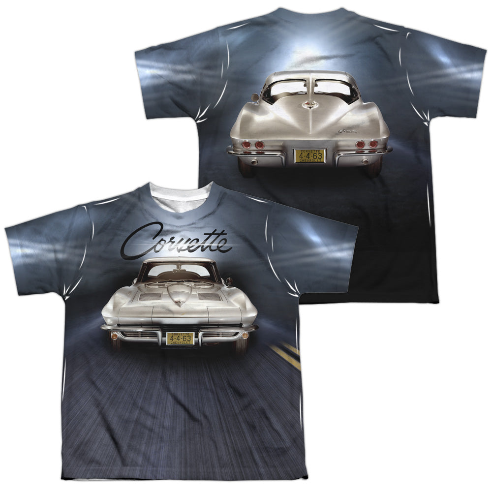 CHEVROLET/BRIGHT LIGHTS (FRONT/BACK PRINT) - S/S YOUTH POLY CREW - MULTI