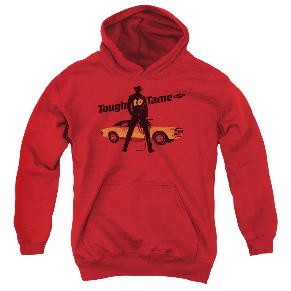 CHEVROLET/TOUGH TO TAME - YOUTH PULLOVER HOODIE - RED