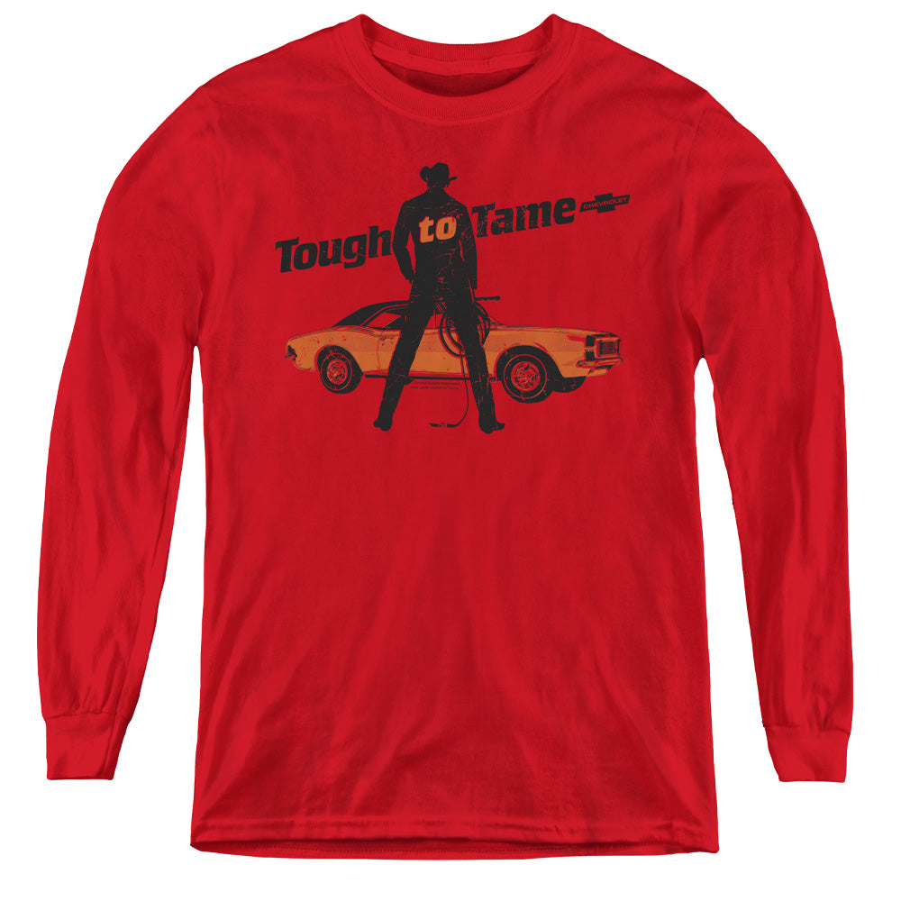 CHEVROLET/TOUGH TO TAME - YOUTH LONG SLEEVE TEE - RED