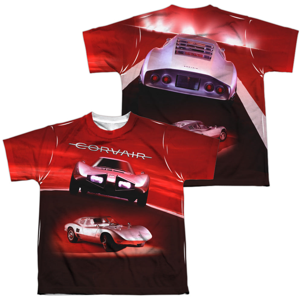 CHEVROLET/SILVER BULLET (FRONT/BACK PRINT) - S/S YOUTH POLY CREW - MULTI
