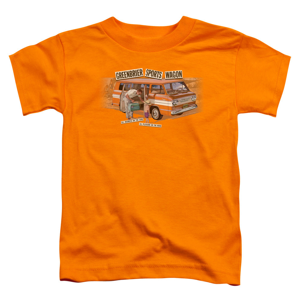 CHEVROLET/GREENBRIER CORVAIR SPORT WAGON - S/S TODDLER TEE - ORANGE