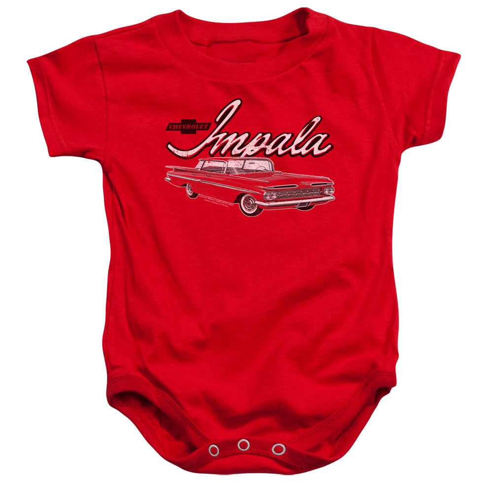 CHEVROLET/CLASSIC IMPALA - INFANT SNAPSUIT - RED