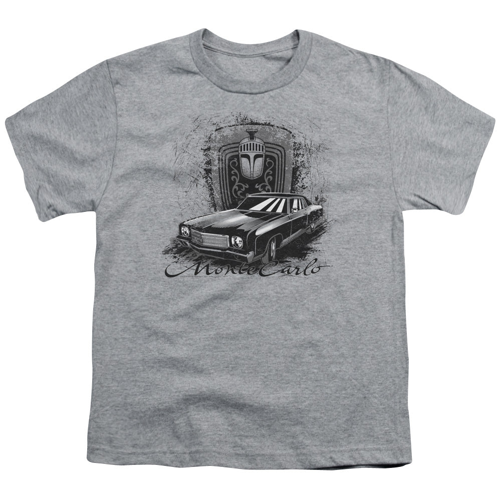 CHEVROLET/MONTE CARLO DRAWING - S/S YOUTH 18/1 - ATHLETIC HEATHER
