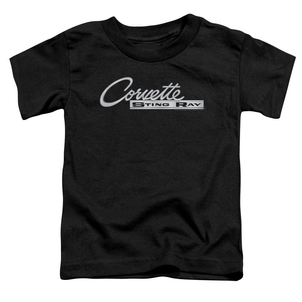CHEVROLET/CHROME STINGRAY LOGO - S/S TODDLER TEE - BLACK
