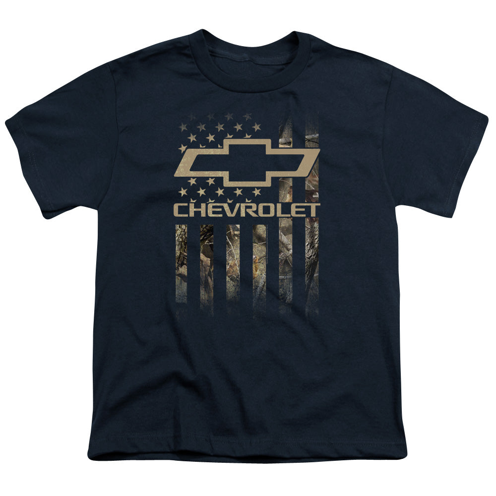 CHEVROLET/CAMO FLAG - S/S YOUTH 18/1 - NAVY