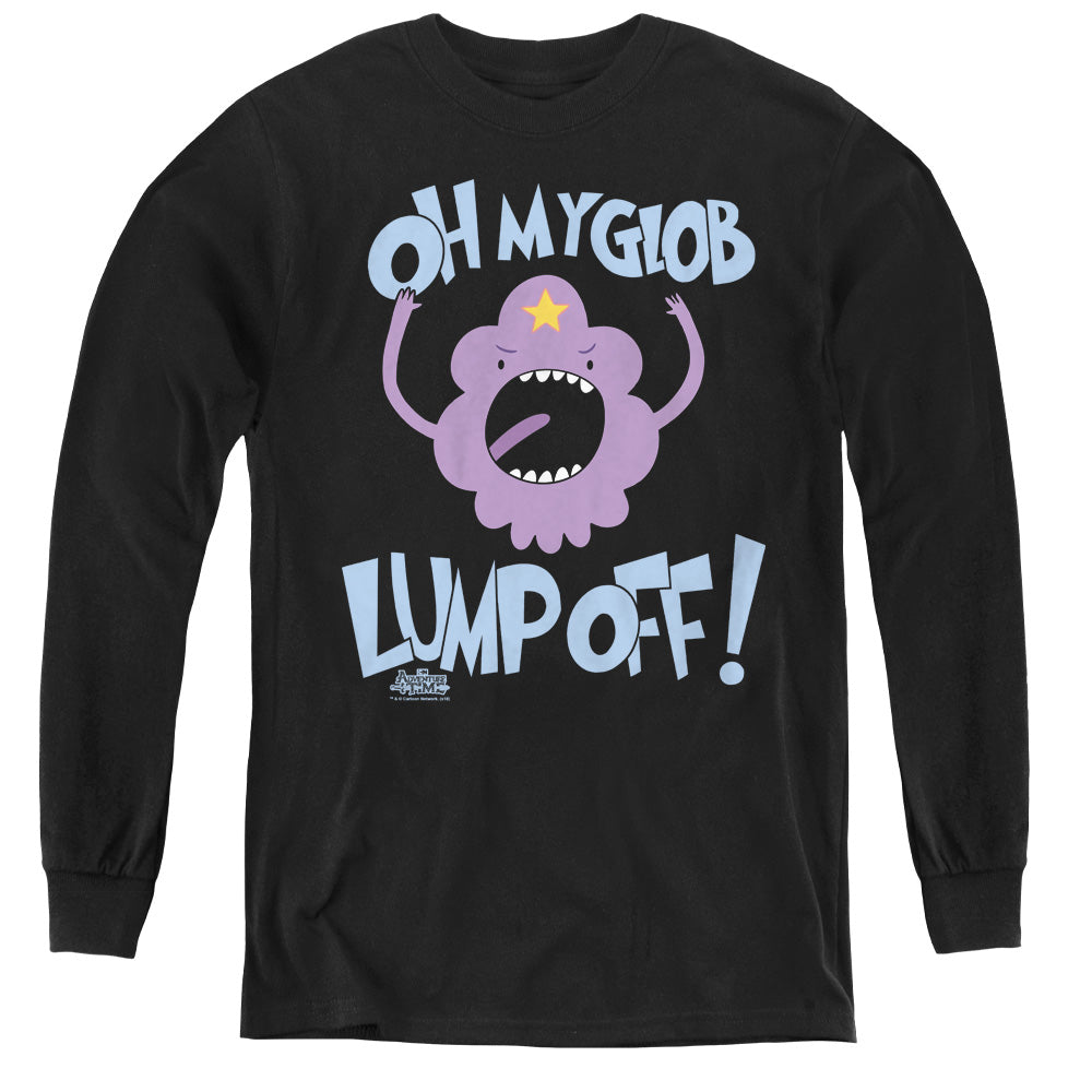 ADVENTURE TIME/LUMP OFF - YOUTH LONG SLEEVE TEE - BLACK