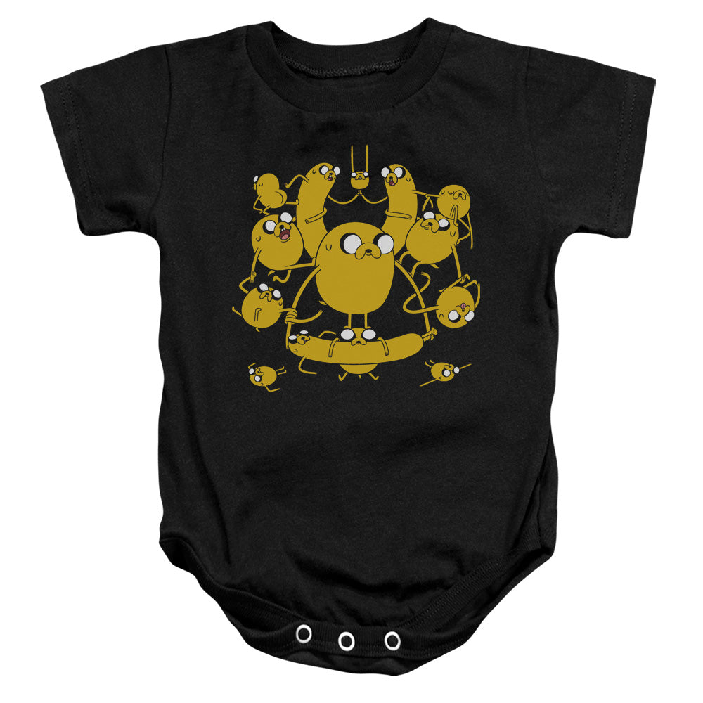 ADVENTURE TIME/JAKES - INFANT SNAPSUIT - BLACK