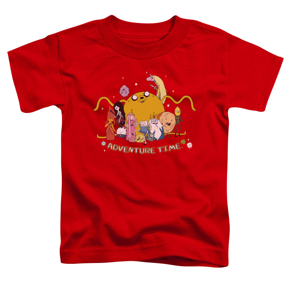 ADVENTURE TIME/OUTSTRETCHED - S/S TODDLER TEE - RED