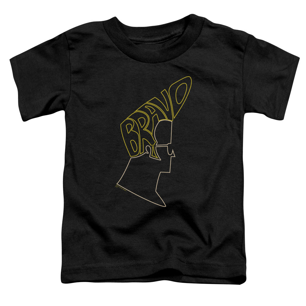 JOHNNY BRAVO/BRAVO HAIR - S/S TODDLER TEE - BLACK