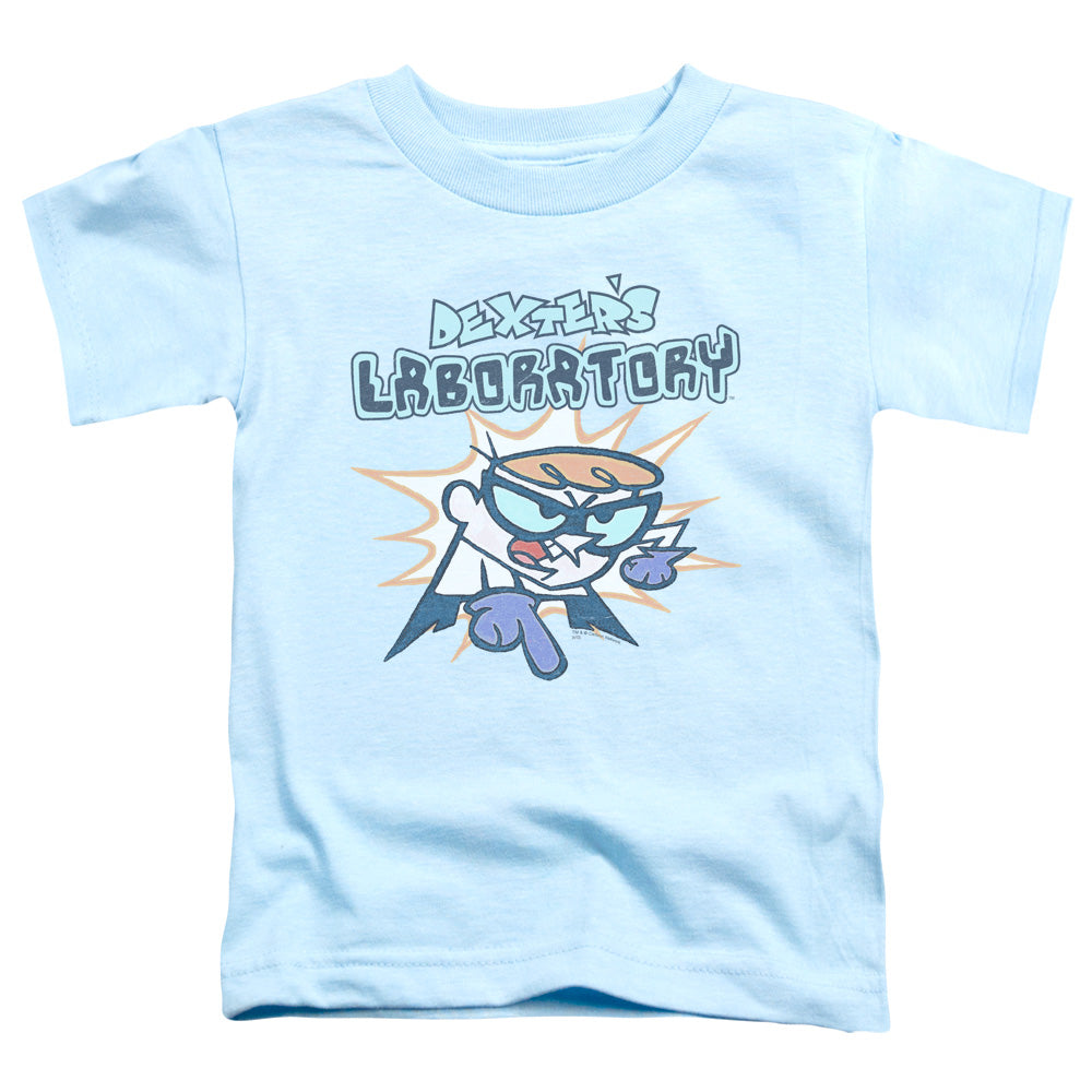 DEXTERS LABORATORY/WHAT DO YOU WANT - S/S TODDLER TEE - LIGHT BLUE