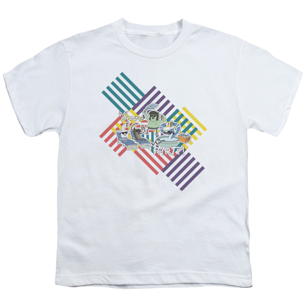 REGULAR SHOW/WE GONNA PARTY - S/S YOUTH 18/1 - WHITE