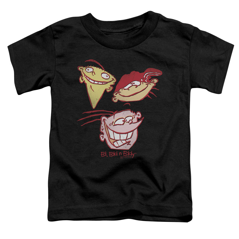 ED EDD EDDY/THREE HEADS - S/S TODDLER TEE - BLACK