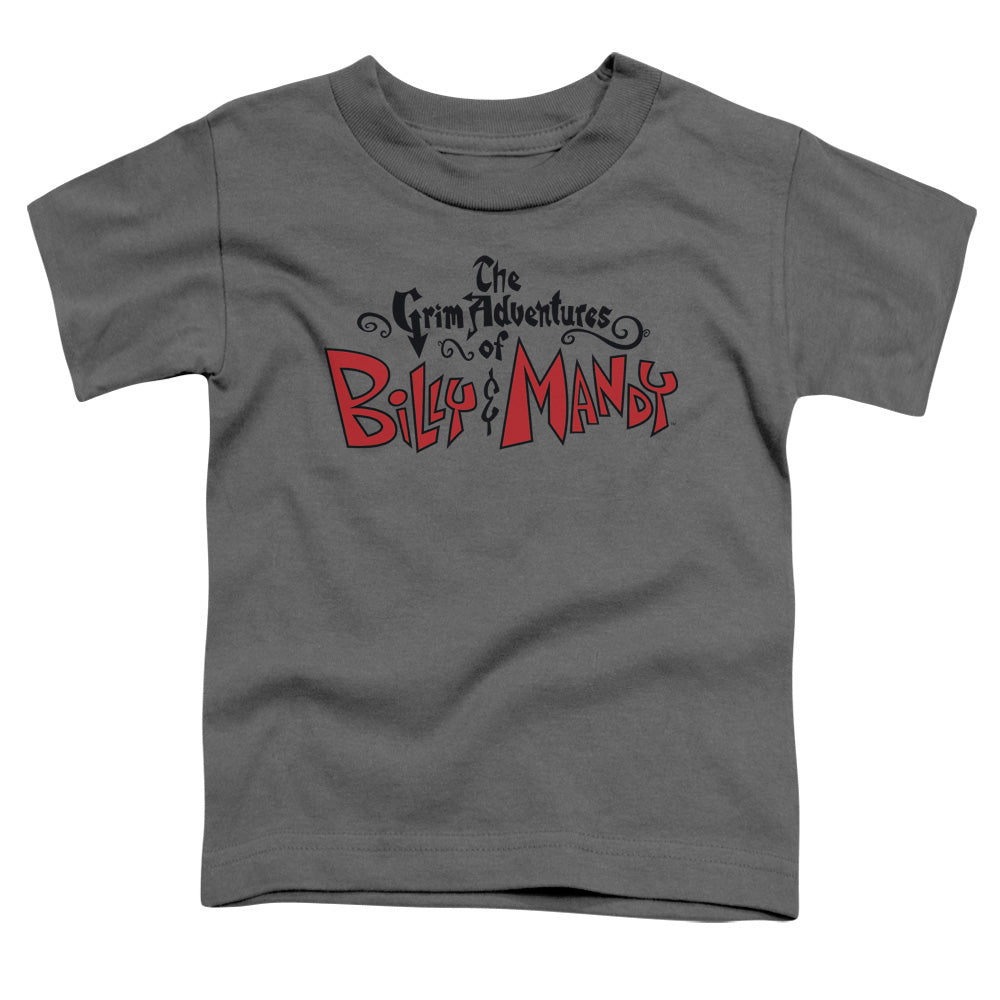 GRIM ADVENTURES OF BILLY AND MANDY/GRIM  LOGO - S/S TODDLER TEE - CHARCOAL