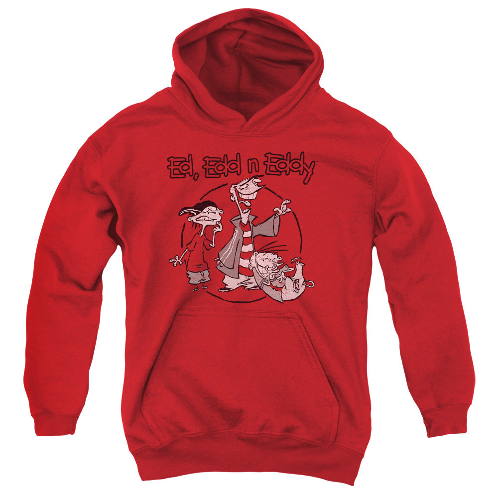 ED EDD N EDDY/GANG - YOUTH PULLOVER HOODIE - RED
