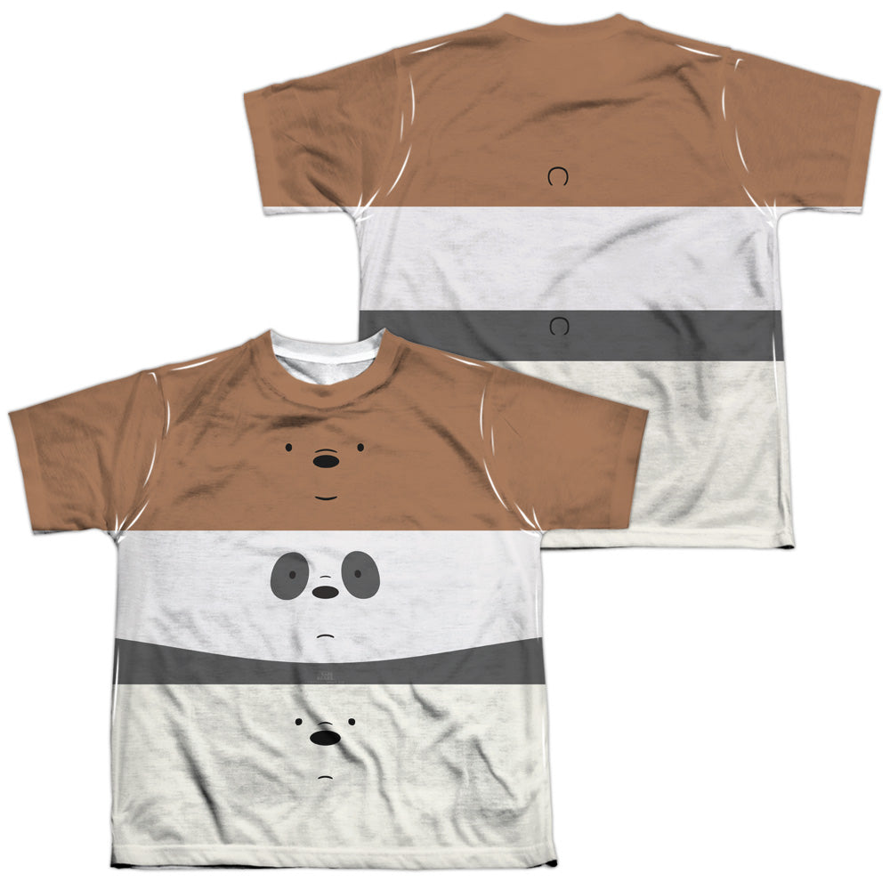 WE BARE BEARS/STACK (FRONT/BACK PRINT) - S/S YOUTH POLY CREW - MULTI