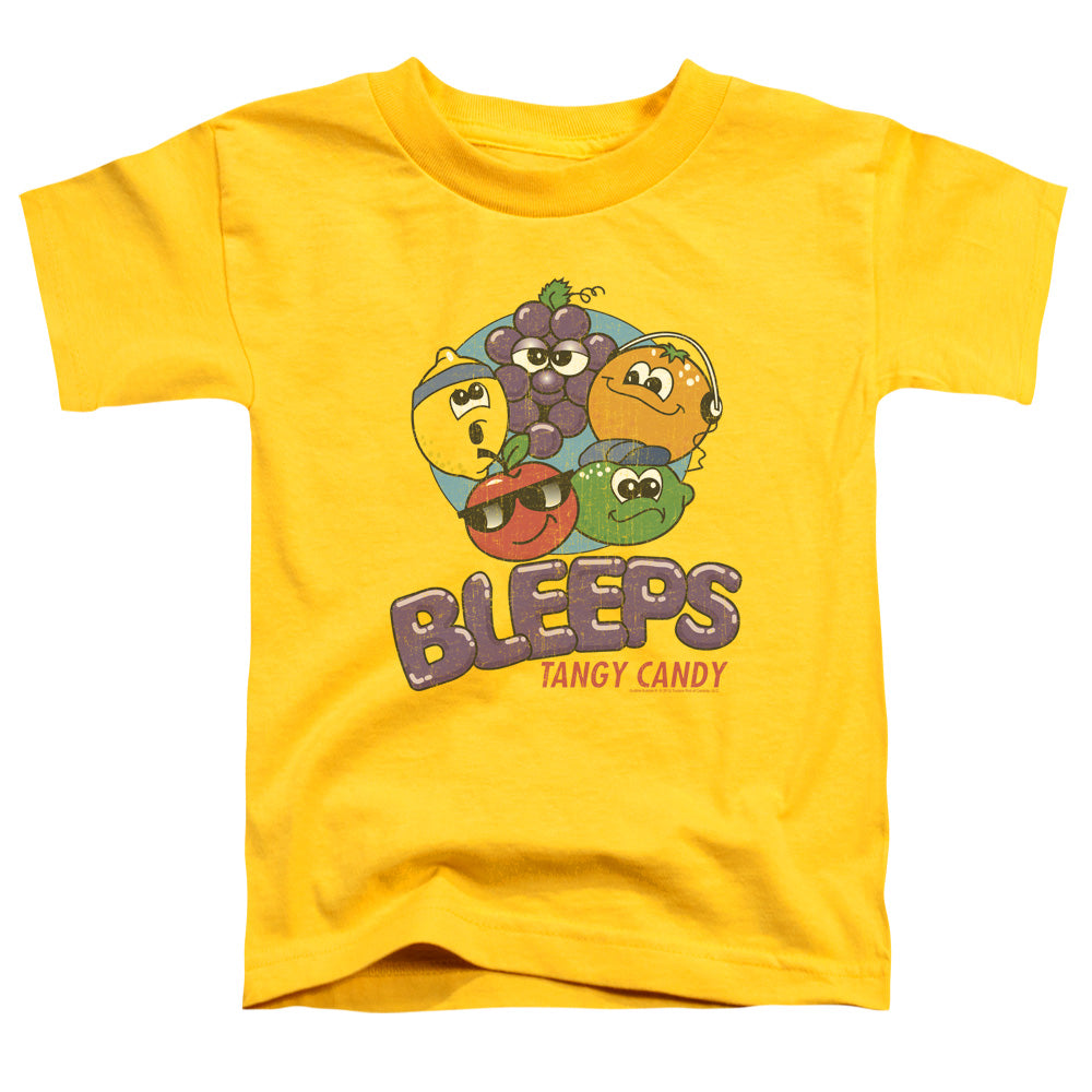 DUBBLE BUBBLE/BLEEPS - S/S TODDLER TEE - YELLOW