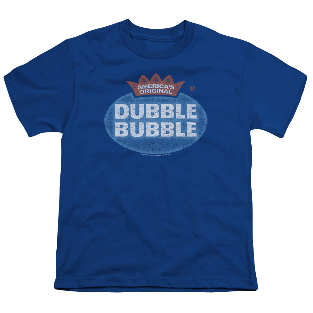 DUBBLE BUBBLE/VINTAGE LOGO - S/S YOUTH 18/1 - ROYAL BLUE