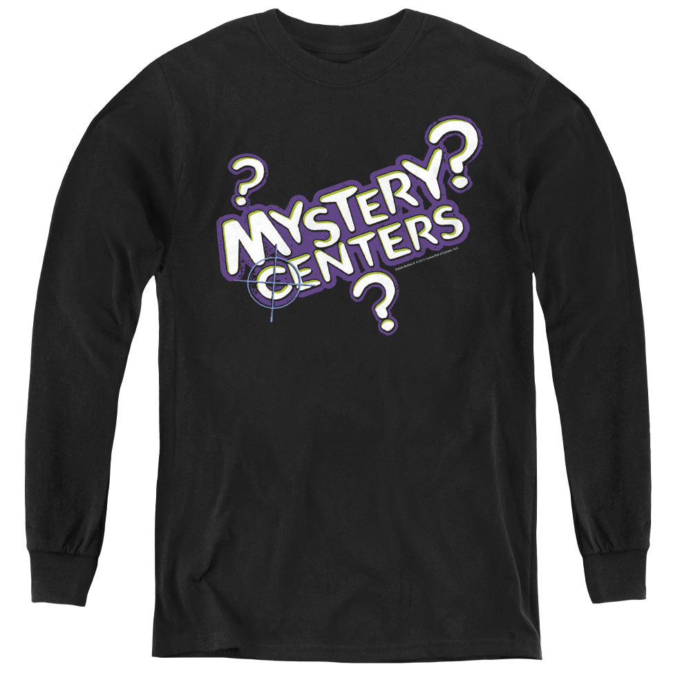 DUBBLE BUBBLE/MYSTERY CENTERS - YOUTH LONG SLEEVE TEE - BLACK