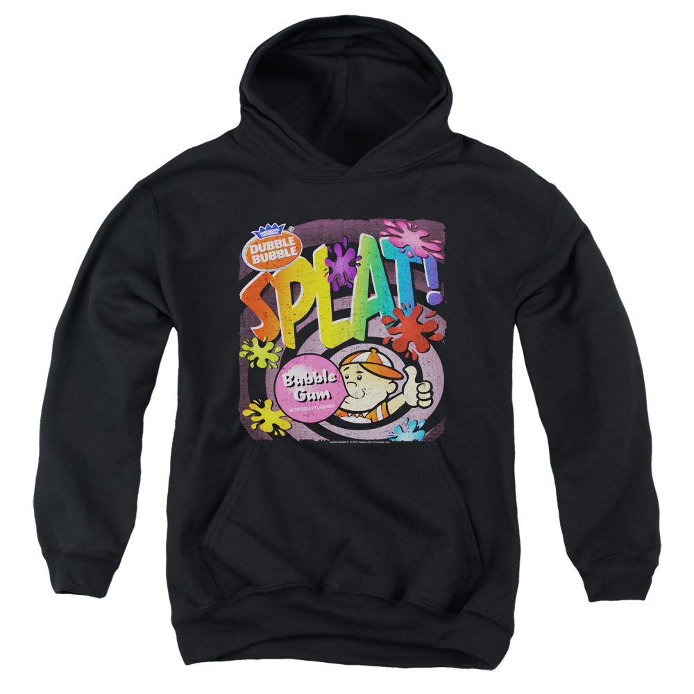 DUBBLE BUBBLE/SPLAT GUM - YOUTH PULLOVER HOODIE - BLACK
