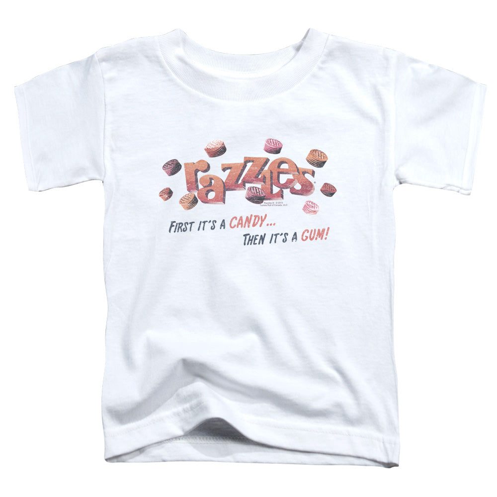 DUBBLE BUBBLE/A GUM AND A CANDY - S/S TODDLER TEE - WHITE