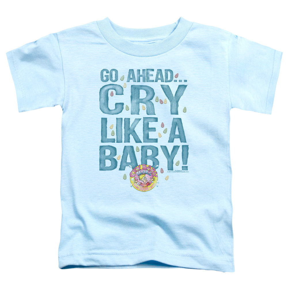 DUBBLE BUBBLE/CRY LIKE A BABY - S/S TODDLER TEE - LIGHT BLUE