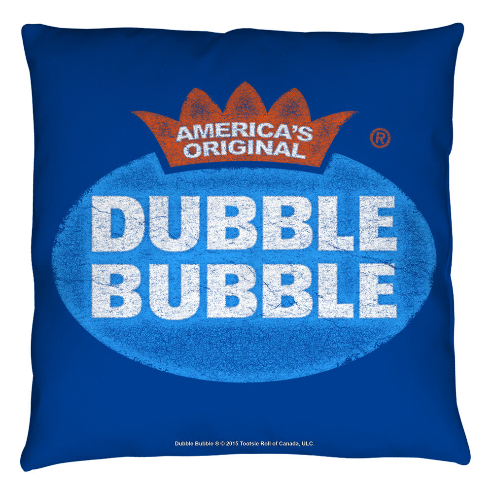 DUBBLE BUBBLE/VINTAGE LOGO - THROW PILLOW
