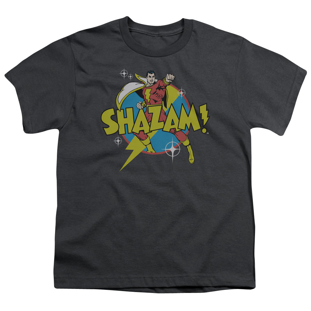DC SHAZAM/POWER BOLT - S/S YOUTH 18/1 - CHARCOAL