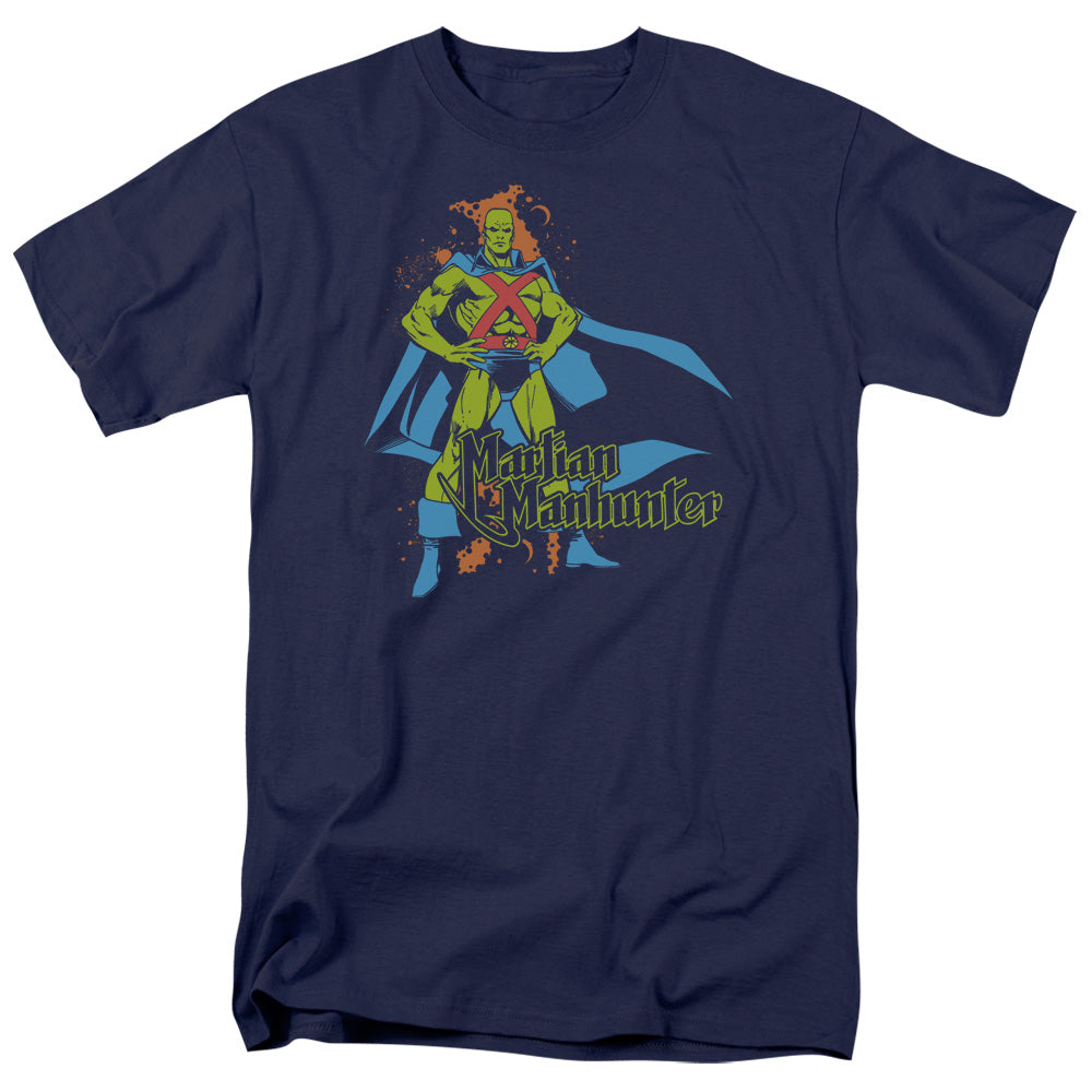 DC/MARTIAN MANHUNTER - S/S ADULT 18/1 - NAVY