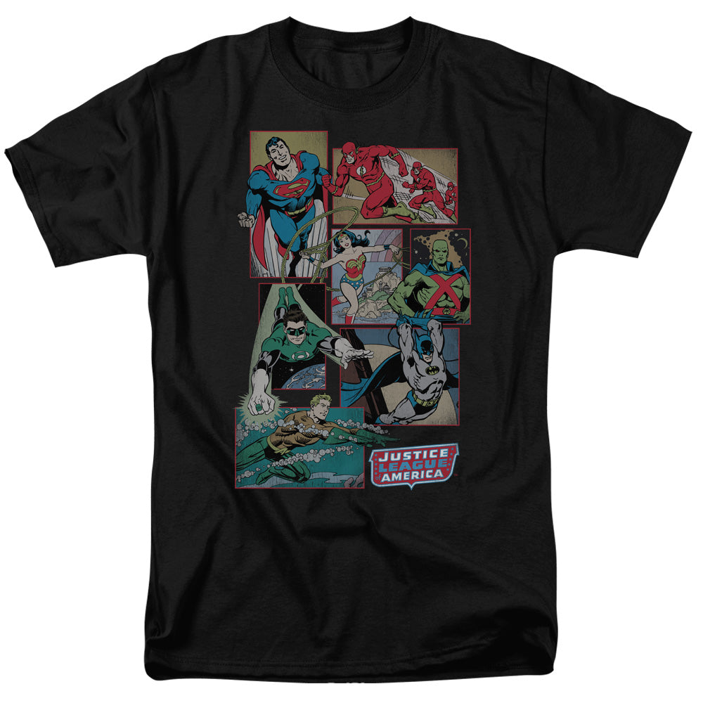 DC/JUSTICE LEAGUE BOXES - S/S ADULT 18/1 - BLACK